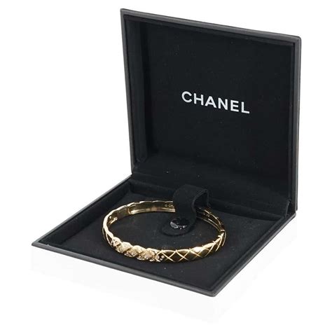 chanel bangle black|Chanel bangle bracelets with diamonds.